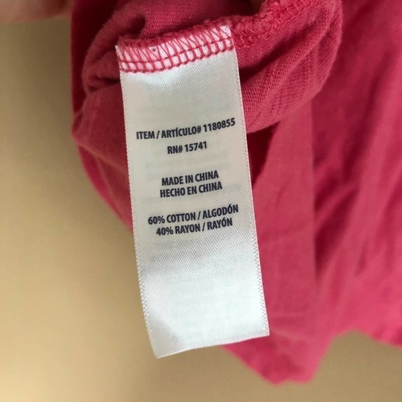 Splendid Basic Pink Tee Size XL - Picture 5 of 5